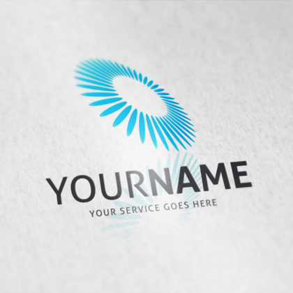 Logo Abstrakte Blume