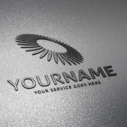 Logo Abstrakte Blume