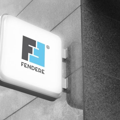 Logo Buchstabe F und E