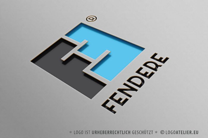 Logo Buchstabe F und E