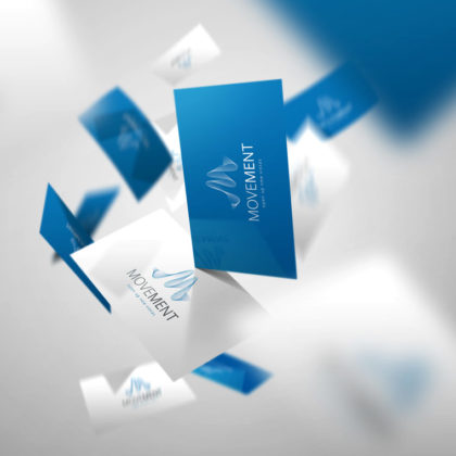 Logo Buchstabe M Welle