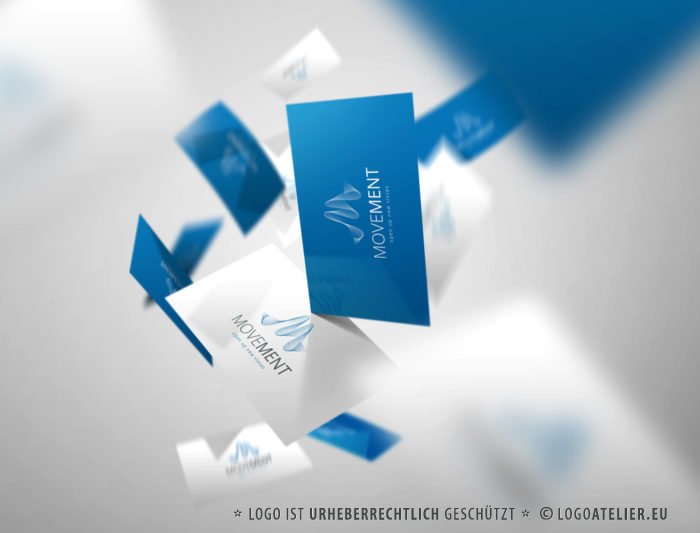 Logo Buchstabe M Welle