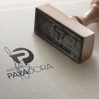 Logo Buchstabe P Kugel