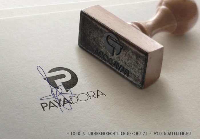 Logo Buchstabe P Kugel