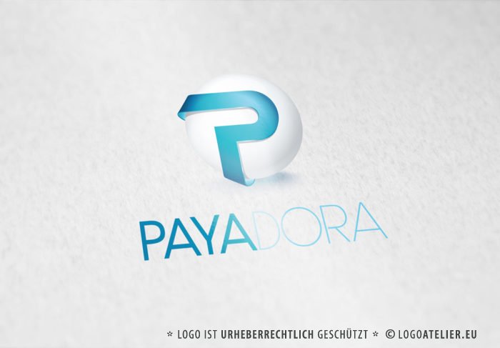 Logo Buchstabe P Kugel