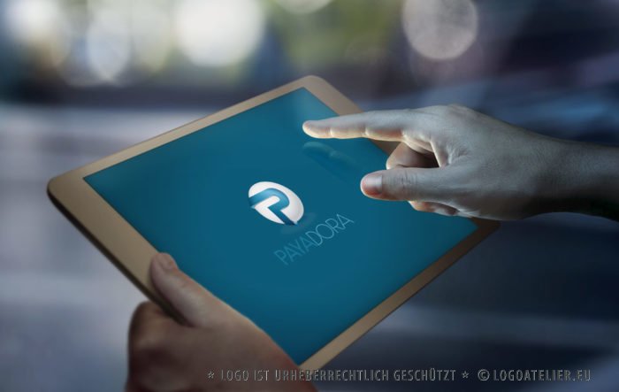 Logo Buchstabe P Kugel