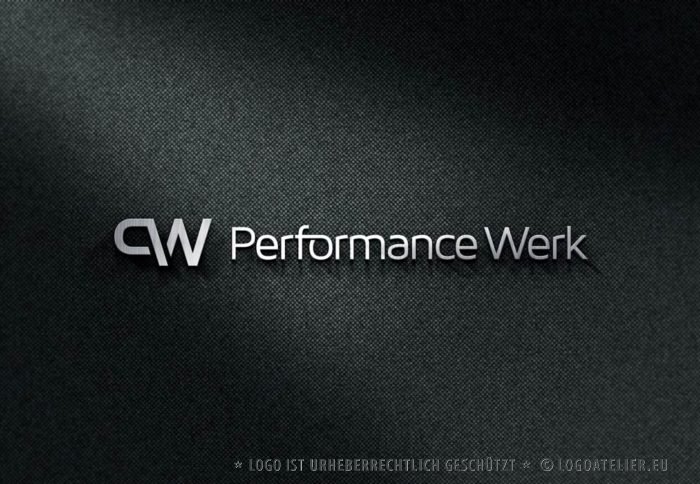 Logo Buchstabe P und W