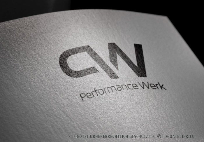 Logo Buchstabe P und W