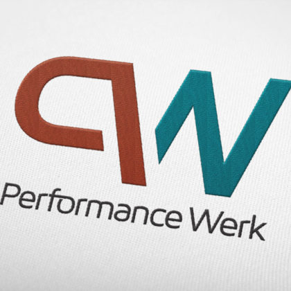 Logo Buchstabe P und W