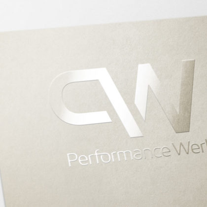 Logo Buchstabe P und W