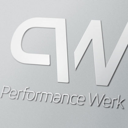 Logo Buchstabe P und W