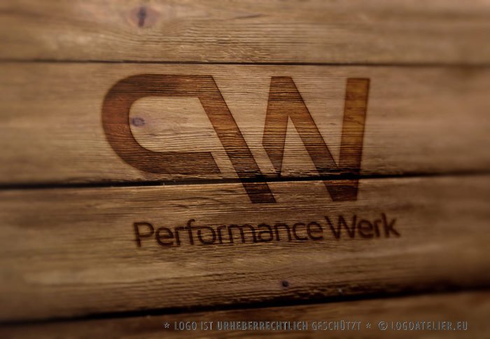 Logo Buchstabe P und W