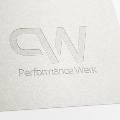 Logo Buchstabe P und W