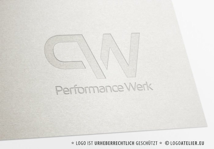 Logo Buchstabe P und W