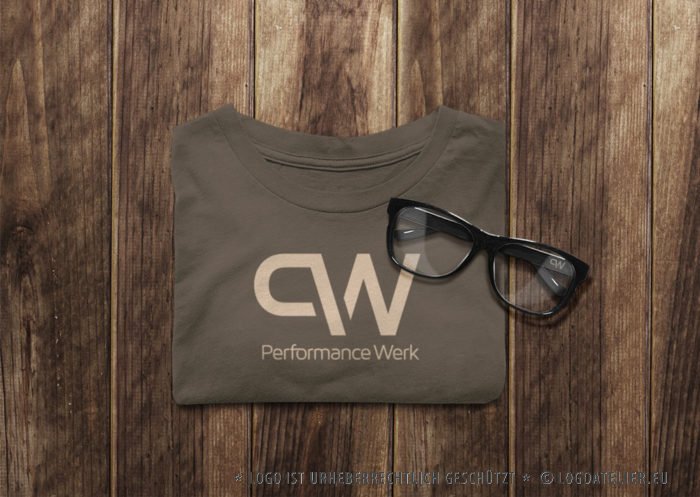 Logo Buchstabe P und W