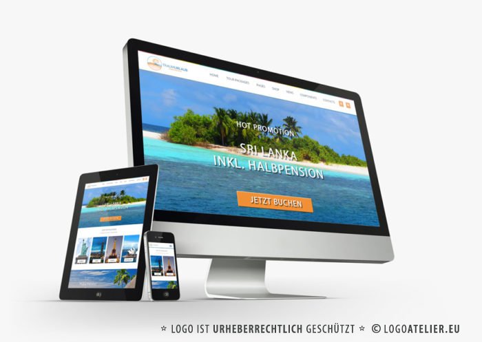 Logo Urlaub Meer Logo Urlaub Meer