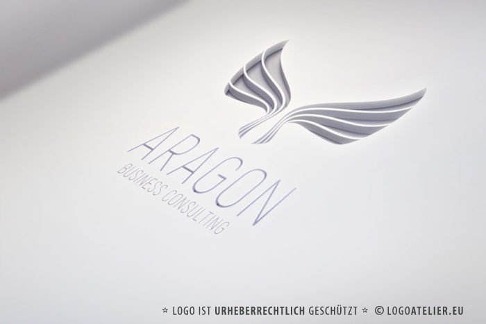 Logo Vogel Fliegen Freiheit Schutz Frei Sein Leicht Schmetterling Edles Logo kaufen Exklusives Logo kaufen LogoShop LogoAtelier.eu