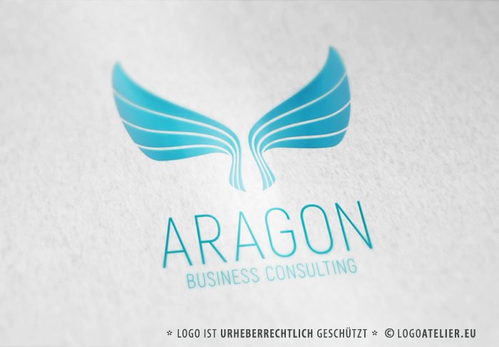 Logo Vogel Fliegen Freiheit Schutz Frei Sein Leicht Schmetterling Edles Logo kaufen Exklusives Logo kaufen LogoShop LogoAtelier.eu