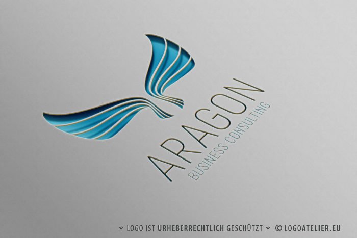 Logo Vogel Fliegen Freiheit Schutz Frei Sein Leicht Schmetterling Edles Logo kaufen Exklusives Logo kaufen LogoShop LogoAtelier.eu
