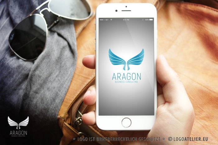 Logo Vogel Fliegen Freiheit Schutz Frei Sein Leicht Schmetterling Edles Logo kaufen Exklusives Logo kaufen LogoShop LogoAtelier.eu