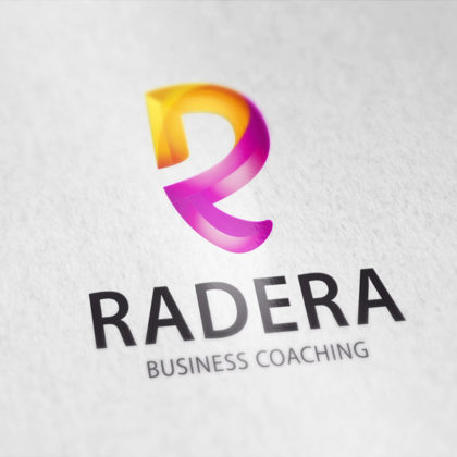 3D Logo Buchstabe R Logo
