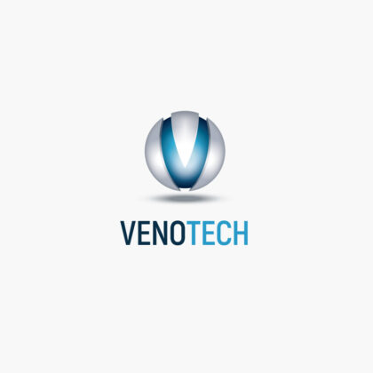 3D Logo V Buchstaben Logo V Initiale Technik Logo Schwebendes Logo Metall Logo Einzigartiges Logo kaufen LogoShop LogoAtelier.eu