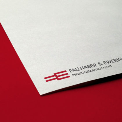 Buchstabe F und E Logo