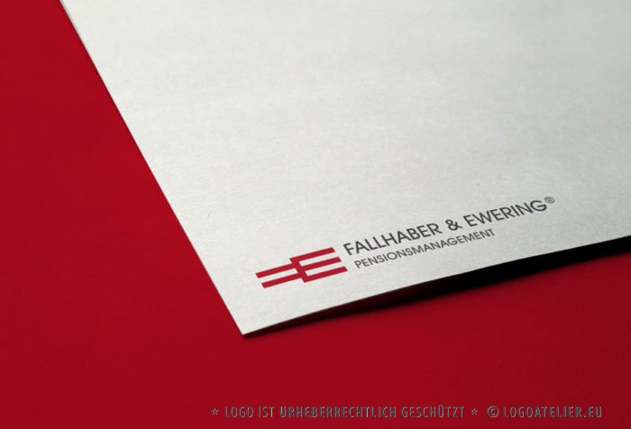 Buchstabe F und E Logo