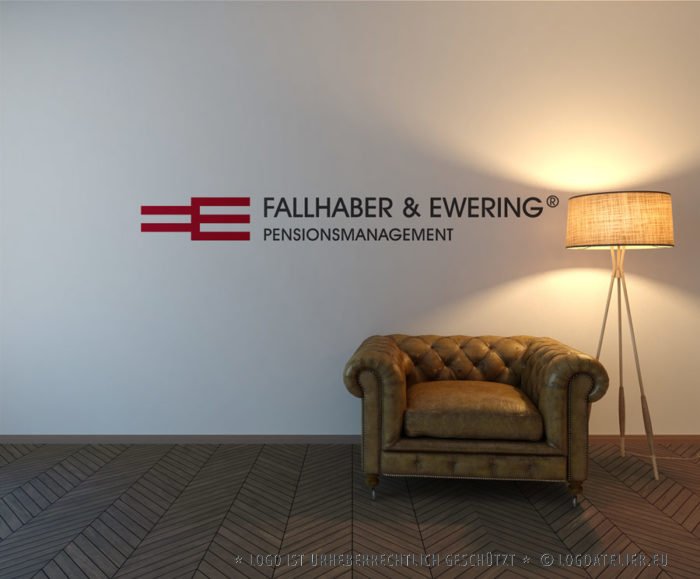 Buchstabe F und E Logo