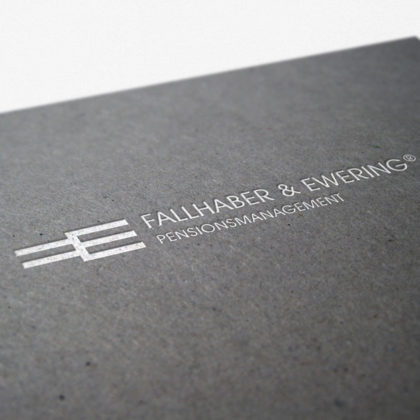 Buchstabe F und E Logo