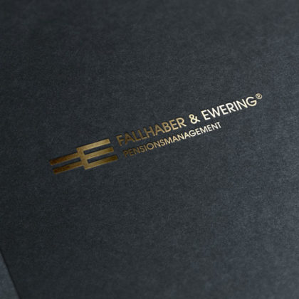 Buchstabe F und E Logo