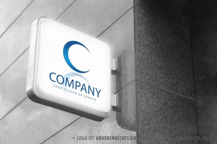 Logo Buchstabe C Spiegelung