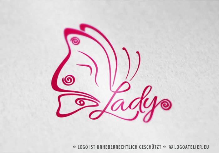 Logo Buchstabe L Schmetterling Logo Buchstabe L Schmetterling