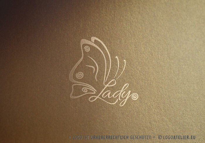 Logo Buchstabe L Schmetterling Logo Buchstabe L Schmetterling