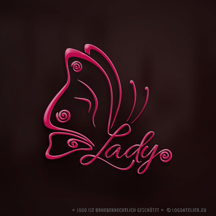 Logo Buchstabe L Schmetterling Logo Buchstabe L Schmetterling