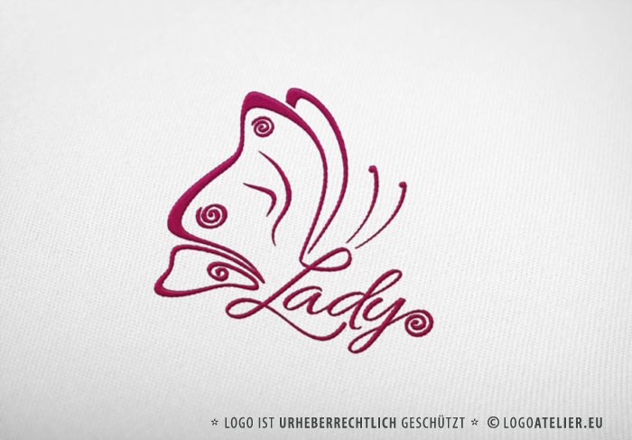 Logo Buchstabe L Schmetterling Logo Buchstabe L Schmetterling