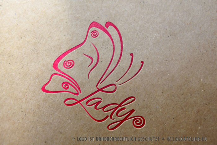 Logo Buchstabe L Schmetterling Logo Buchstabe L Schmetterling