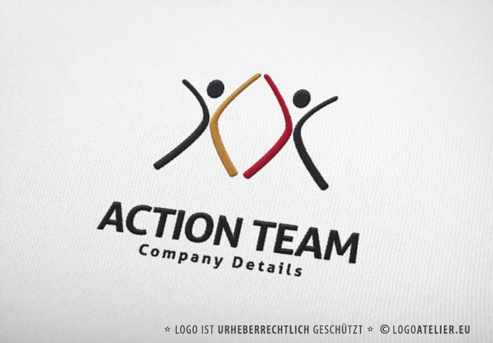 generisch Menschen zum Unternehmen und Nächstenliebe Vektor Logo