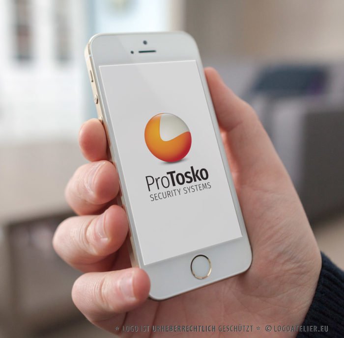 Logo 3D Kugel Orange