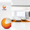 Logo 3D Kugel Orange