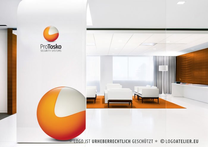 Logo 3D Kugel Orange