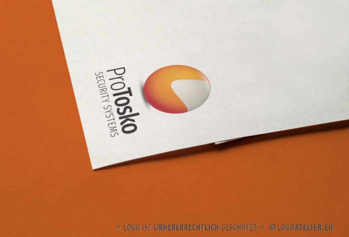 Logo 3D Kugel Orange