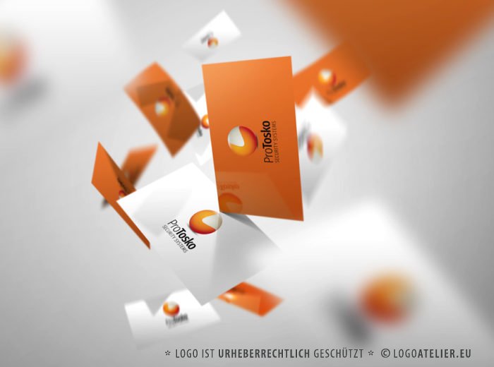 Logo 3D Kugel Orange