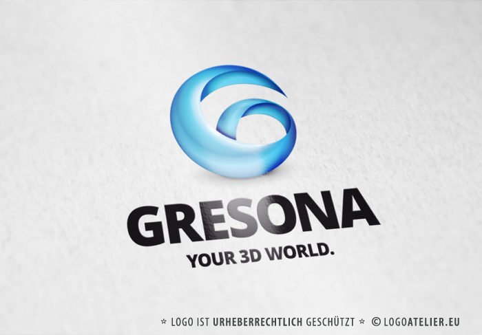 3D Buchstabe G Logo