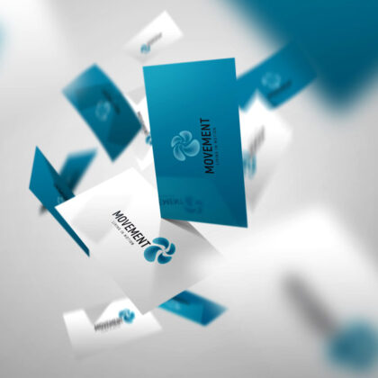 Logo Dynamik Bewegung Blume Kreisel Wind Geschwindigkeit Leicht Fertiges Logo kaufen Logoshop Logoatelier.eu