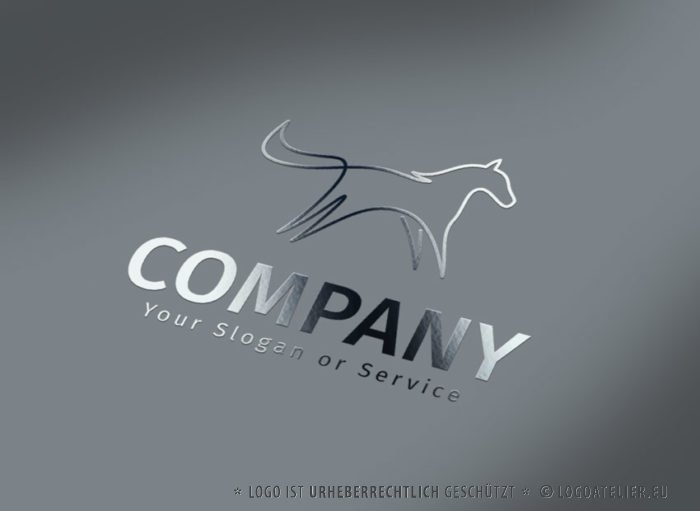Logo Gezeichnet Pferd Logo Gezeichnet Pferd