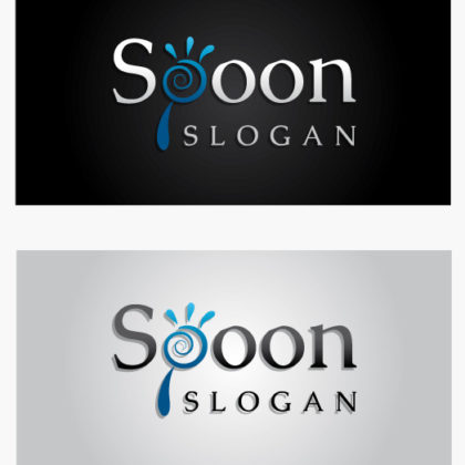 Logo Spoon Buchstabe P