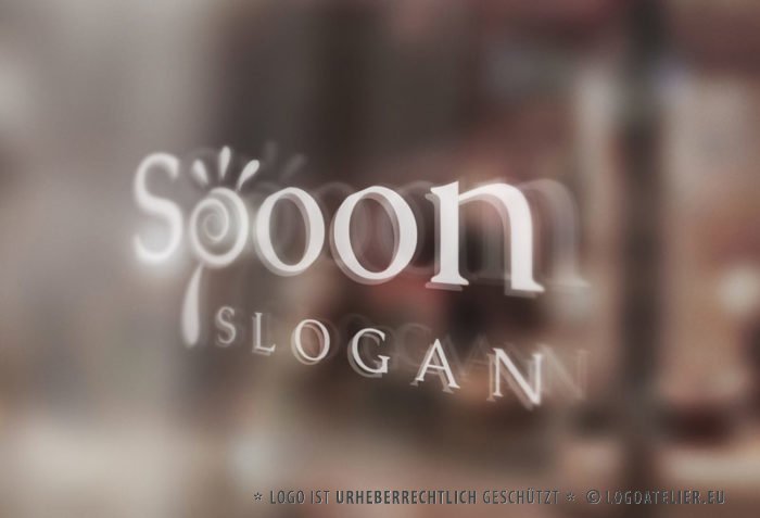 Logo Spoon Buchstabe P