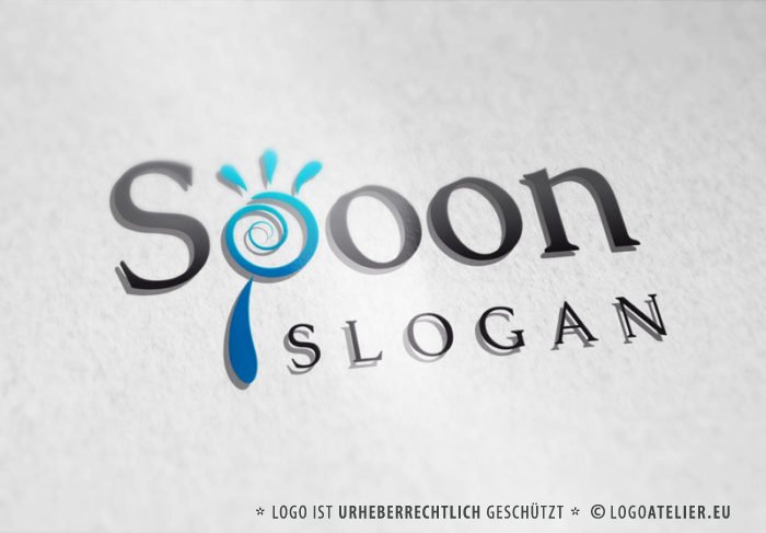 Logo Spoon Buchstabe P