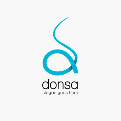 d Logo Buchstabe Logo
